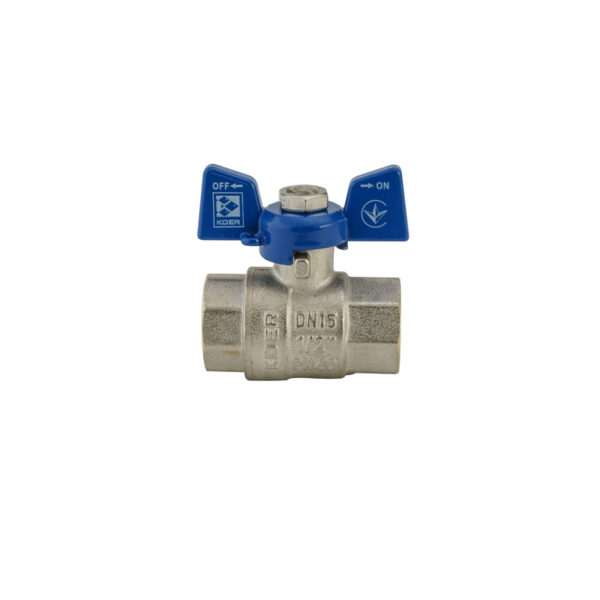 Кран кульовий Koer 1/2" ГГМ (KR.217.B) синій Кран кульовий Koer 1/2" ГГМ (KR.217.B) синій