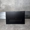 Панель змиву KOER KT-0608-05 240x160x10mm пластикова, кнопка закруглена (колір чорний матовий)