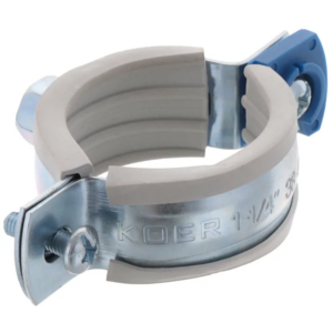Хомут трубний оцинкований Koer KCB.10.G 1-1 / 4 "(38-43) сірий Хомут трубний оцинкований Koer KCB.10.G 1-1 / 4 "(38-43) сірий