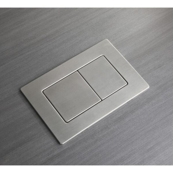 Панель змиву KOER KT-0612-02 240x160x10mm з нержавіючої сталі, кнопка квадратна SUS304 Панель змиву KOER KT-0612-02 240x160x10mm з нержавіючої сталі, кнопка квадратна SUS304