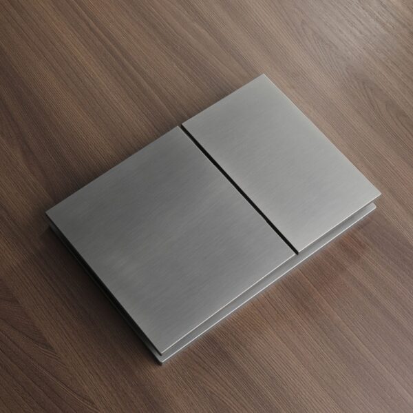 Панель змиву KOER KT-0610-07 240x160x32mm пластикова, кнопка квадратна (колір графіт) Панель змиву KOER KT-0610-07 240x160x32mm пластикова, кнопка квадратна (колір графіт)