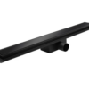 Душовий трап KOER FD08-70x700-GLASS BLACK з нержавіючої сталі SUS304 70x700мм зі скляною панеллю