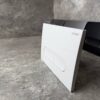 Панель змиву KOER KT-0608-03 240x160x10mm пластикова, кнопка закруглена (колір білий)