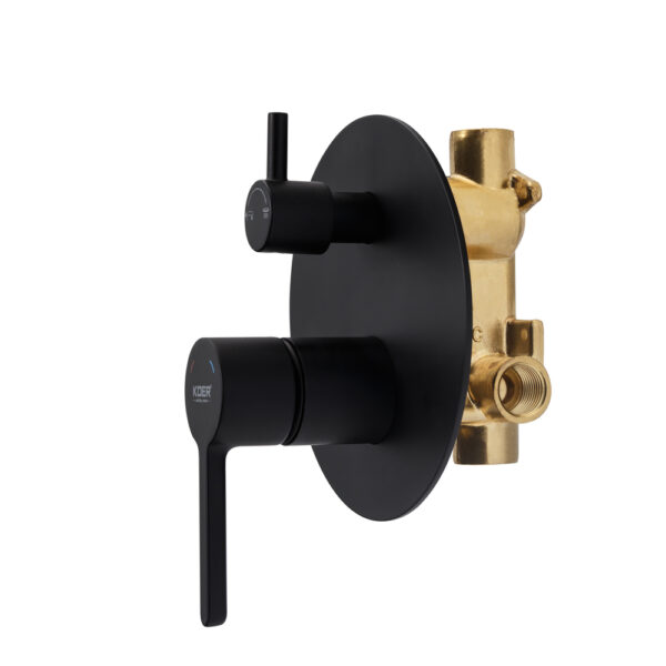 Душова система вбудована KOER KB-66029-05, 3 функції (Колір чорний) Душова система вбудована KOER KB-66029-05, 3 функції (Колір чорний)