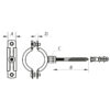 Хомут трубний оцинкований Koer KCB.10.G 1-1 / 4 "(38-43) сірий
