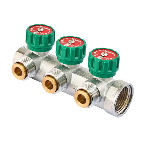 Колектор для теплої підлоги Koer KR.1127-3 - 1"x3 - 3/4 Ways (євроконус-площина) Колектор для теплої підлоги Koer KR.1127-3 - 1"x3 - 3/4 Ways (євроконус-площина)