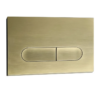 Панель змиву KOER KT-0608-12 240x160x10mm пластикова, кнопка закруглена (колір матове золото)