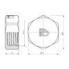 Заглушка Thermo Alliance Forte 3/4" ВР SF35220 Заглушка Thermo Alliance Forte 3/4" ВР SF35220