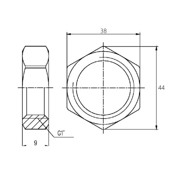 Контргайка Thermo Alliance Forte 1" SF35025 Контргайка Thermo Alliance Forte 1" SF35025