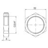 Контргайка Thermo Alliance Forte 3/4" SF35020 Контргайка Thermo Alliance Forte 3/4" SF35020