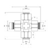 Хрестовина обтискна Thermo Alliance Standart 16 SD150W16161616