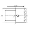 Муфта Thermo Alliance Forte 1 1/2 ВВ SF35640 Муфта Thermo Alliance Forte 1 1/2 ВВ SF35640
