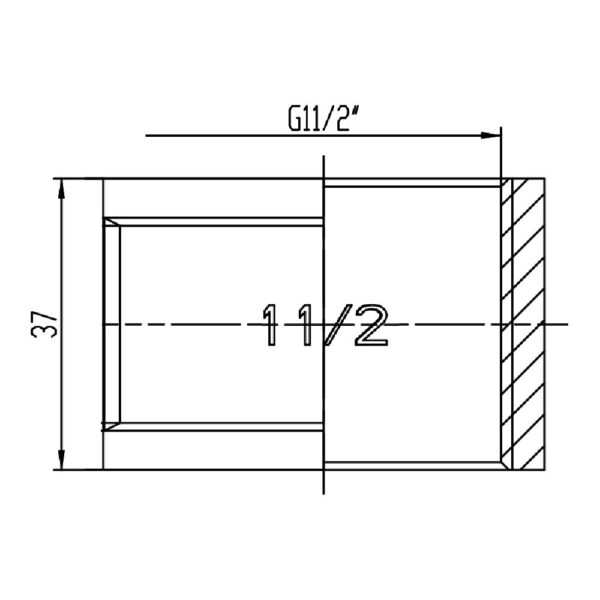 Муфта Thermo Alliance Forte 1 1/2 ВВ SF35640 Муфта Thermo Alliance Forte 1 1/2 ВВ SF35640