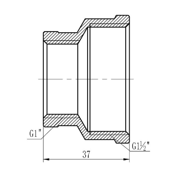 Муфта редукційна Thermo Alliance Forte 1 1/2х1" ВВ SF3574025