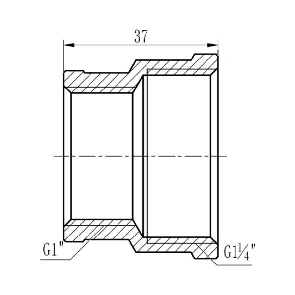 Муфта редукційна Thermo Alliance Forte 1 1/4х1" ВВ SF3573225 Муфта редукційна Thermo Alliance Forte 1 1/4х1" ВВ SF3573225
