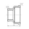 Муфта редукційна Thermo Alliance Forte 1 1/4х3/4" ВВ SF3573220 Муфта редукційна Thermo Alliance Forte 1 1/4х3/4" ВВ SF3573220