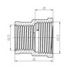 Муфта редукційна Thermo Alliance Forte 1/2"х3/4" ВВ SF3572015 Муфта редукційна Thermo Alliance Forte 1/2"х3/4" ВВ SF3572015