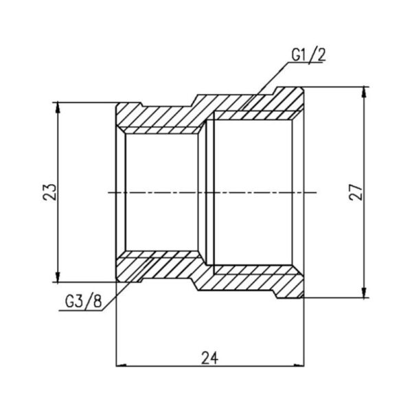 Муфта редукційна Thermo Alliance Forte 1/2"х3/8" ВВ SF357159 Муфта редукційна Thermo Alliance Forte 1/2"х3/8" ВВ SF357159