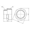 Ніпель редукційний Thermo Alliance Forte 2"х1" 1/2 SF3595040 Ніпель редукційний Thermo Alliance Forte 2"х1" 1/2 SF3595040