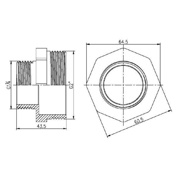 Ніпель редукційний Thermo Alliance Forte 2"х1" 1/4 SF3595032 Ніпель редукційний Thermo Alliance Forte 2"х1" 1/4 SF3595032