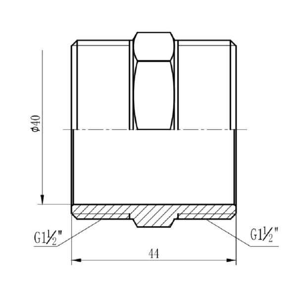 Ніпель Thermo Alliance Forte 1 1/2" SF35840 Ніпель Thermo Alliance Forte 1 1/2" SF35840