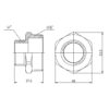 Ніпель редукційний Thermo Alliance Forte 1 1/2х1" SF3594025 Ніпель редукційний Thermo Alliance Forte 1 1/2х1" SF3594025