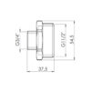 Ніпель редукційний Thermo Alliance Forte 1 1/2х3/4" SF3594020 Ніпель редукційний Thermo Alliance Forte 1 1/2х3/4" SF3594020