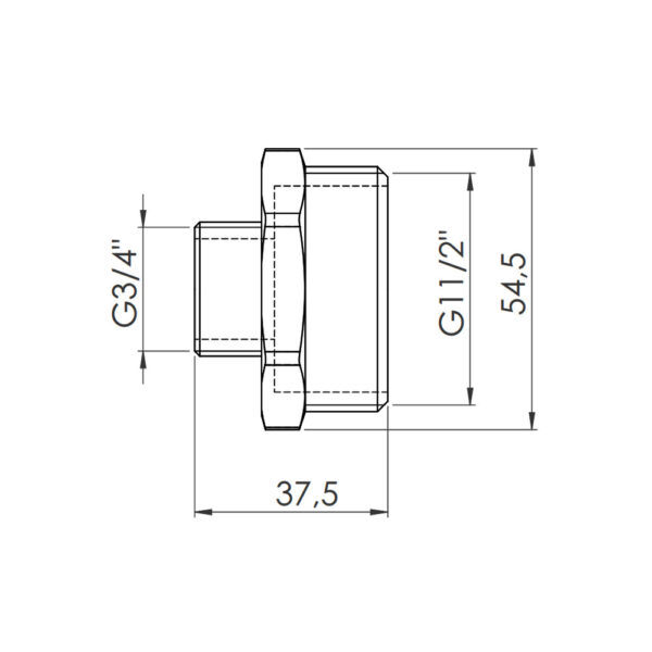 Ніпель редукційний Thermo Alliance Forte 1 1/2х3/4" SF3594020 Ніпель редукційний Thermo Alliance Forte 1 1/2х3/4" SF3594020