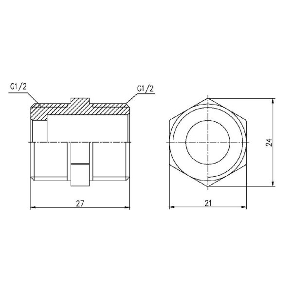 Ніпель Thermo Alliance Forte 1/2" SF35815 Ніпель Thermo Alliance Forte 1/2" SF35815
