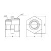 Ніпель редукційний Thermo Alliance Forte 3/8"х1/4" SF35996