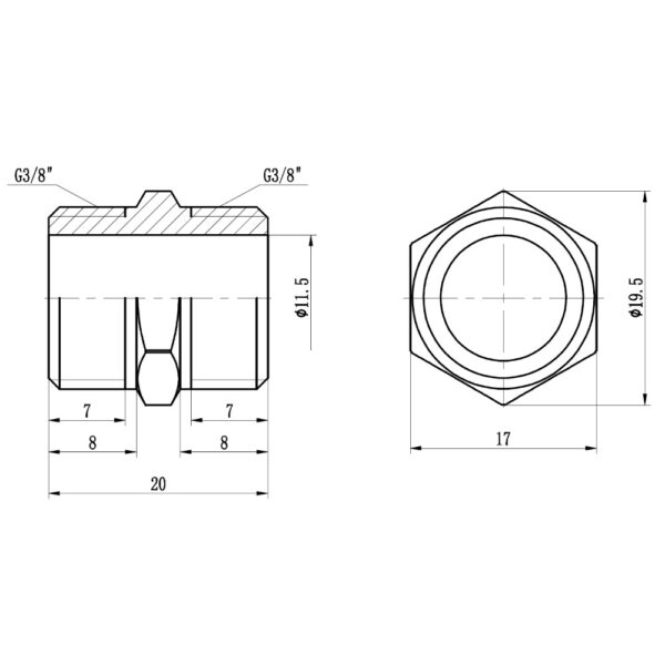 Ніпель Thermo Alliance Forte 3/8" SF3589 Ніпель Thermo Alliance Forte 3/8" SF3589