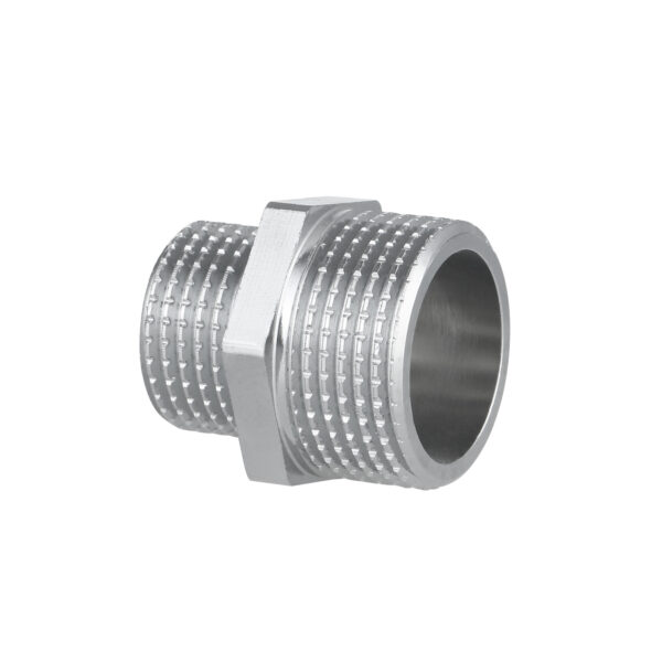 Ніпель редукційний Thermo Alliance Forte 3/4"х1/2" хром SF359H2015 Ніпель редукційний Thermo Alliance Forte 3/4"х1/2" хром SF359H2015