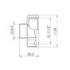 Перехід Thermo Alliance Forte 1" 1/2х3/4" ВЗ SF3604020 Перехід Thermo Alliance Forte 1" 1/2х3/4" ВЗ SF3604020