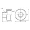 Перехід Thermo Alliance Forte 1/2"х1/4" ВЗ SF360156 Перехід Thermo Alliance Forte 1/2"х1/4" ВЗ SF360156