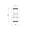 Перехідник обтискний Thermo Alliance Standart 16х16 SD152W1616 Перехідник обтискний Thermo Alliance Standart 16х16 SD152W1616