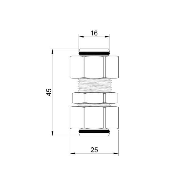Перехідник обтискний Thermo Alliance Standart 16х16 SD152W1616 Перехідник обтискний Thermo Alliance Standart 16х16 SD152W1616
