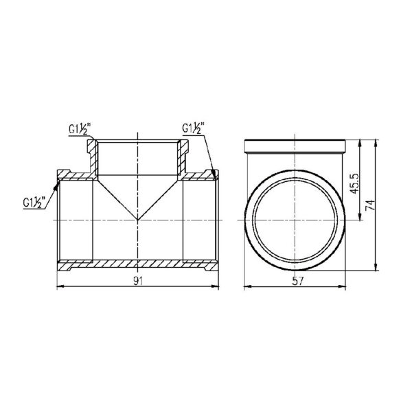 Трійник Thermo Alliance Forte 1" 1/2 ВВ SF36140 Трійник Thermo Alliance Forte 1" 1/2 ВВ SF36140