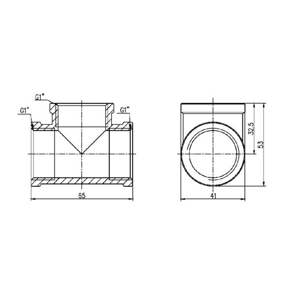 Трійник Thermo Alliance Forte 1" ВВ SF36125