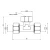 Трійник обтискний Thermo Alliance Standart 16х1/2"х16 ВР SD159W161516 Трійник обтискний Thermo Alliance Standart 16х1/2"х16 ВР SD159W161516