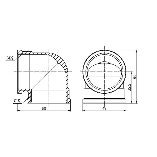 Кут Thermo Alliance Forte 1" 1/4 ВВ SF36832 Кут Thermo Alliance Forte 1" 1/4 ВВ SF36832