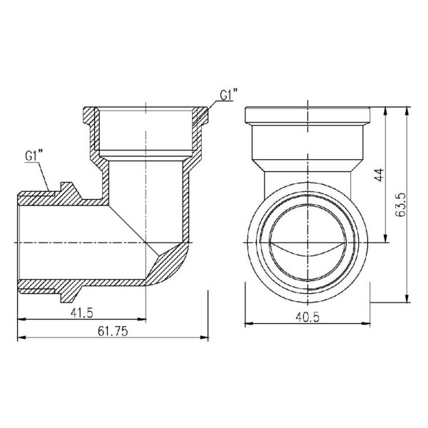 Кут Thermo Alliance Forte 1" ВЗ SF37225 Кут Thermo Alliance Forte 1" ВЗ SF37225