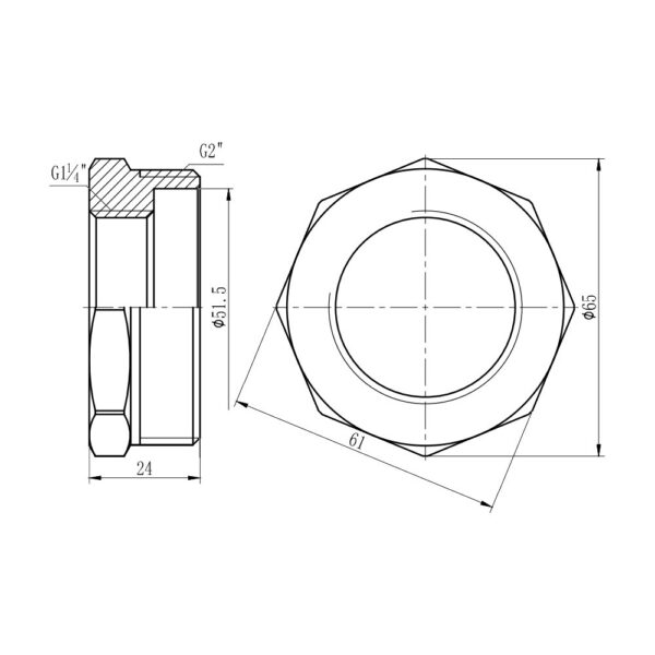 Футорка Thermo Alliance Forte 2"х1" 1/4 ЗВ SF3745032 Футорка Thermo Alliance Forte 2"х1" 1/4 ЗВ SF3745032