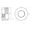 Футорка Thermo Alliance Forte 1" 1/2х3/4" ЗВ SF3744020 Футорка Thermo Alliance Forte 1" 1/2х3/4" ЗВ SF3744020