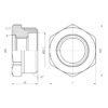 Футорка Thermo Alliance Forte 1"х1/2" ЗВ SF3742515 Футорка Thermo Alliance Forte 1"х1/2" ЗВ SF3742515