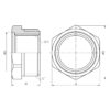 Футорка Thermo Alliance Forte 1"х3/4" ЗВ SF3742520