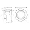 Футорка Thermo Alliance Forte 1/2"х1/4" ЗВ SF374156 Футорка Thermo Alliance Forte 1/2"х1/4" ЗВ SF374156