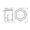 Футорка Thermo Alliance Forte 1/2"х3/8" ЗВ SF374159