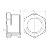 Футорка Thermo Alliance Forte 3/8"х1/4" ЗВ SF37496 Футорка Thermo Alliance Forte 3/8"х1/4" ЗВ SF37496