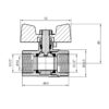 Кран кульовий Thermo Alliance Base 1/2" ВР для газу (метелик) SD602G15 Кран кульовий Thermo Alliance Base 1/2" ВР для газу (метелик) SD602G15
