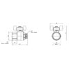 Кран кульовий Thermo Alliance Base 3/4" ВЗ для води (метелик) SD607W20 Кран кульовий Thermo Alliance Base 3/4" ВЗ для води (метелик) SD607W20